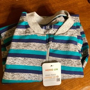 Honglin baby 9-12M blue and gray
